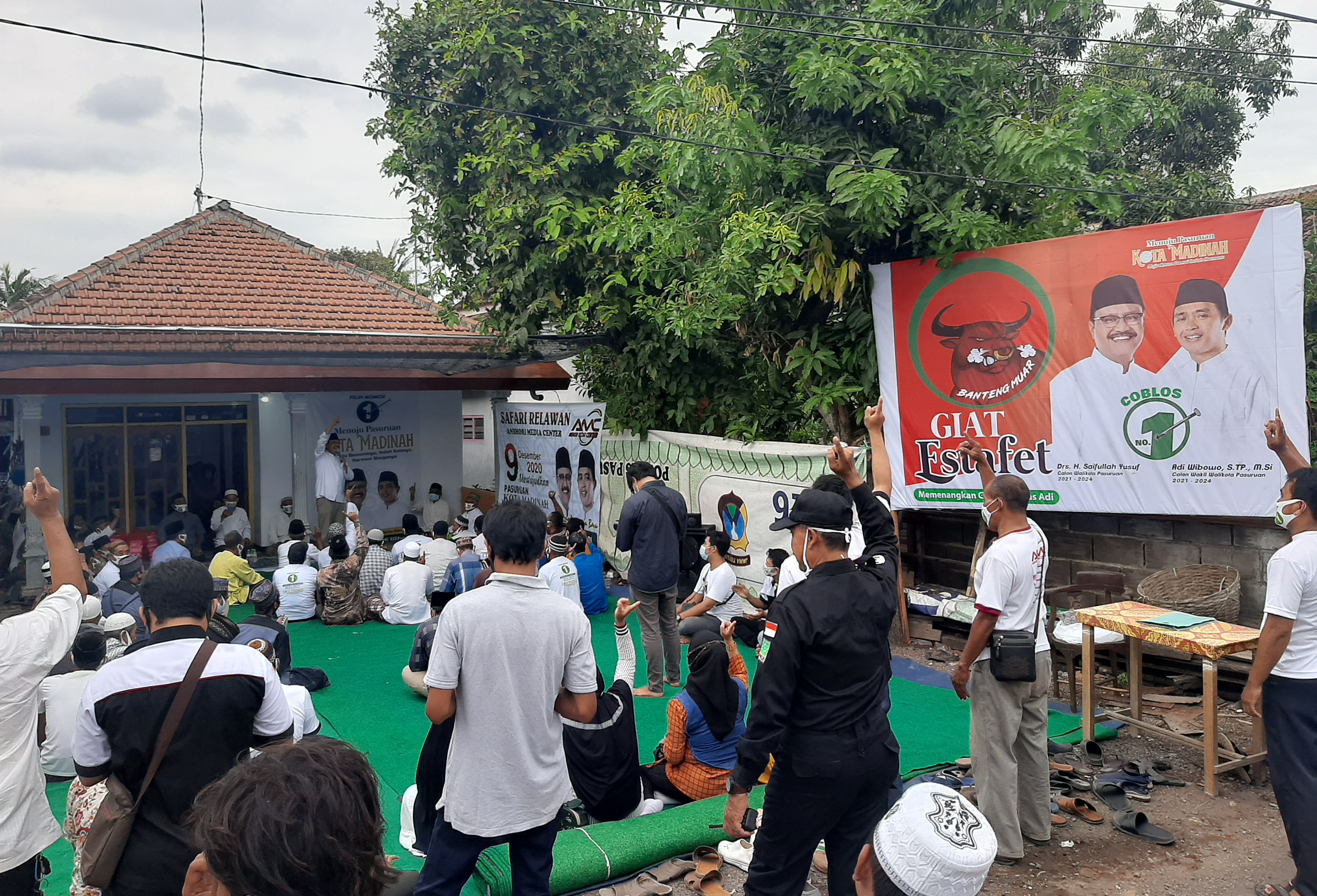 Kampanye Gus Ipul Disambut Meriah Warga Karangketug